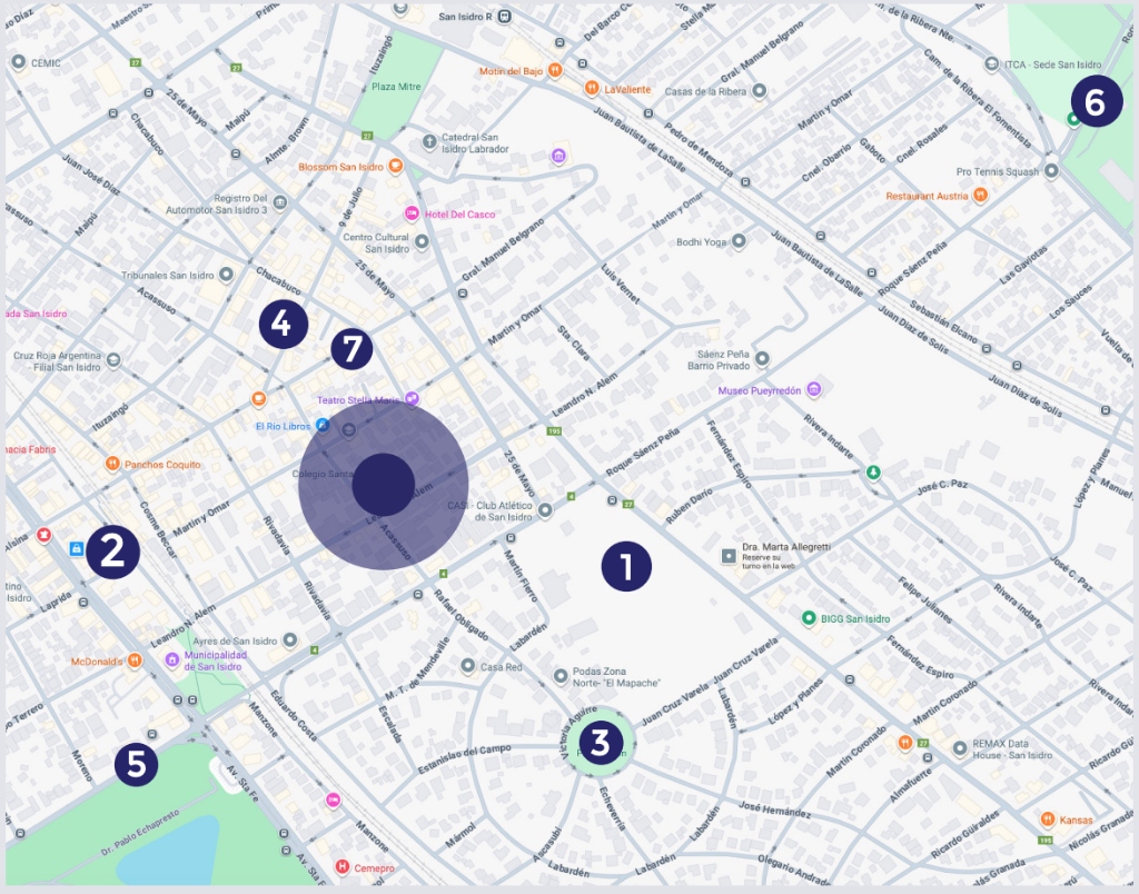 San Isidro, Zona Norte